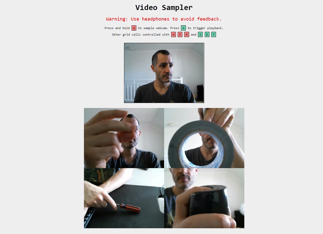 video sampler screenshot